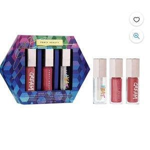 NWT NIB FENTY BEAUTY by Rihanna Glossy Posse Volume 6.0 Lip Gloss Bomb Trio